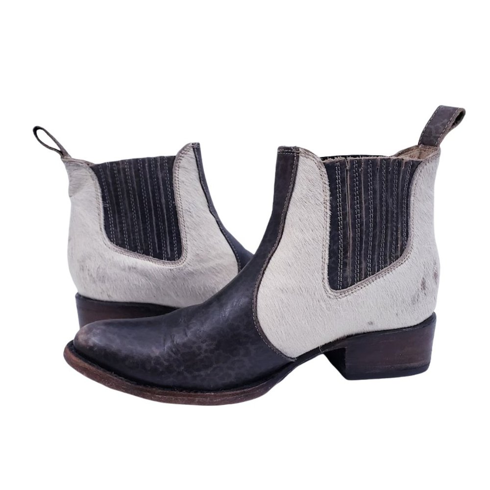FREEBIRD BY STEVEN LASSO LEOPARD HAIRCALF BOOTIES - Picture 7 of 15